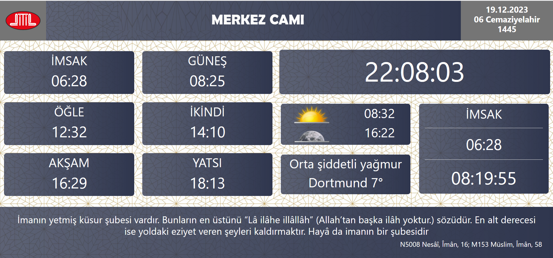  Namaz Vakitlerini Çoklu Dil İle Takip Edin