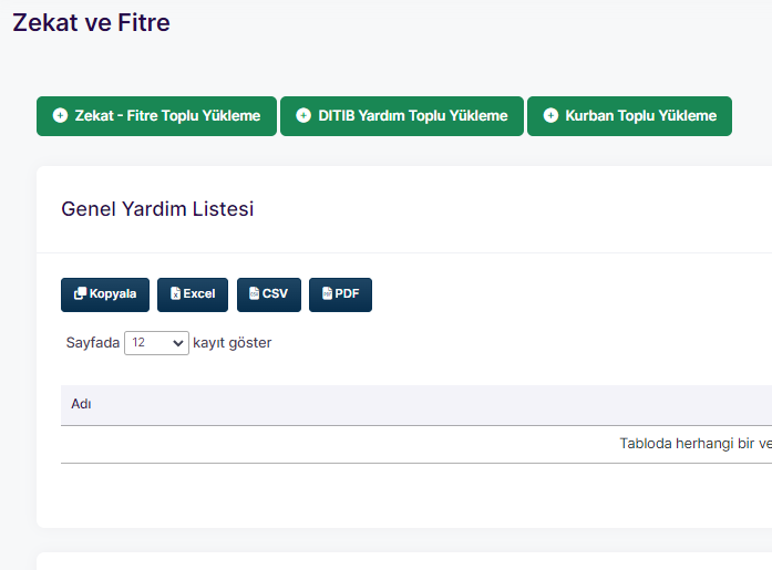 Toplu Excel Aktarımı ile Hızlı Yardım Yönetimi